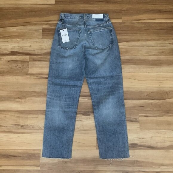 RE/DONE 70's Ultra High Rise Stove Pipe Jeans Blue Women’s 27 NWT Anthropologie - Picture 3 of 15
